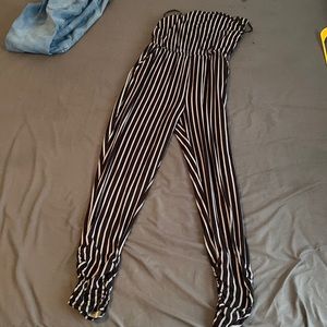 Black and white jumpsuit